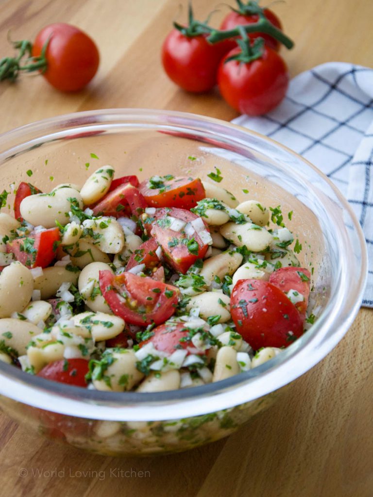 Insalata di Fagioli Bianchi | Italienischer Weißer Bohnensalat – World ...
