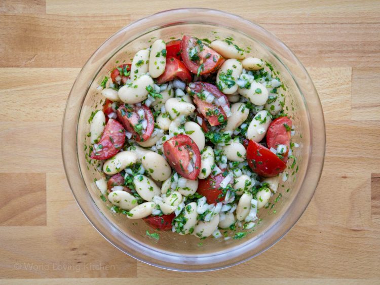 Insalata di Fagioli Bianchi | Italienischer Weißer Bohnensalat – World ...